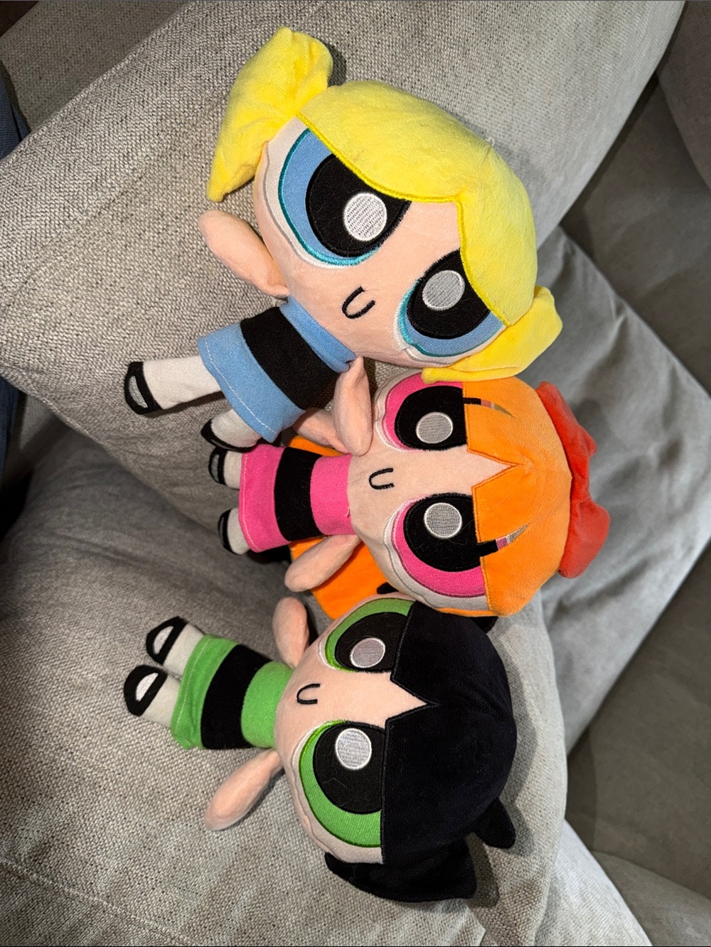 Plush Toy Set - Bubbles, Blossom & Buttercup - Yellow, Orange, Green